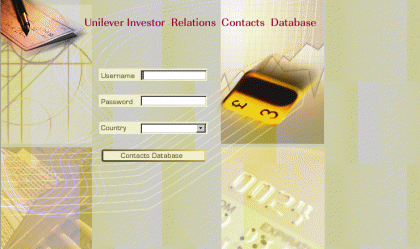 Unilever Intranet - Investor Relations login