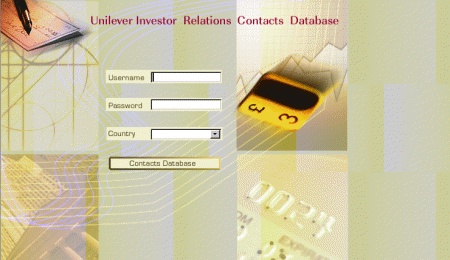 Unilever Intranet - Investor Relations login