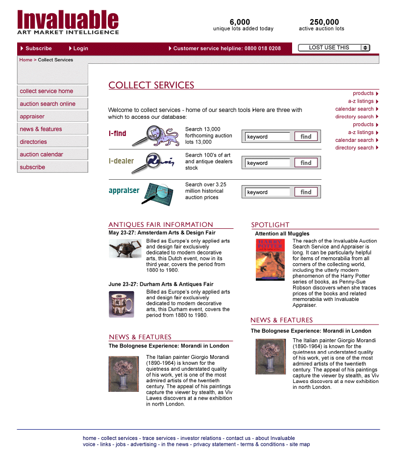 Invaluable - Collect Services